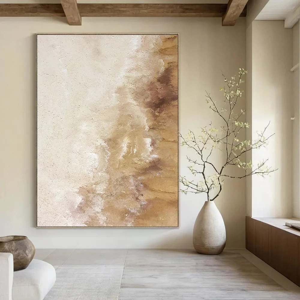 Beige_Brown_Abstract_Textured_Canvas_Wall_Art_CS8IS wall art